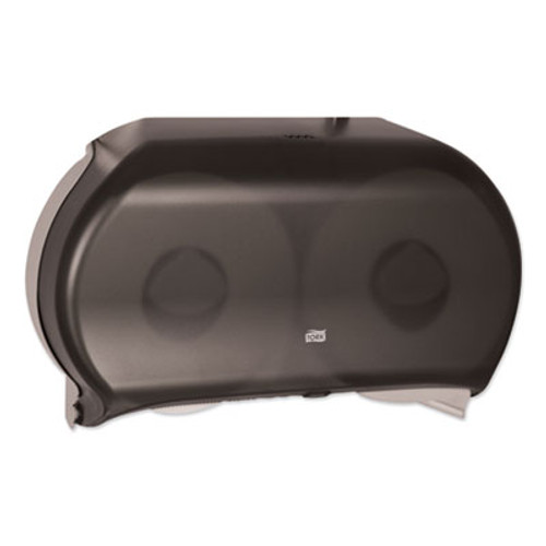 Tork® Twin Jumbo Roll Bath Tissue Dispenser, 19.29 x 5.51 x 11.83, Smoke/Gray